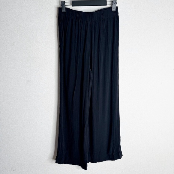 Wilfred black aritzia tie wide leg flow ankle pants size small - Picture 2 of 7